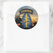 5. Spezielle Kräfte Green Berets lrrps nam Runder Aufkleber (Tasche)