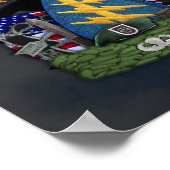 5. Spezielle Kräfte Grüne Berets Flash Print Poster (Ecke)