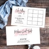 5" Square Cake Cutting Anweisungen 2x1 Portionen Begleitkarte