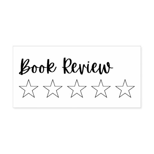 5 Star Book Review Briefmarke | Reading Journal-Br Gummistempel (Prägung)