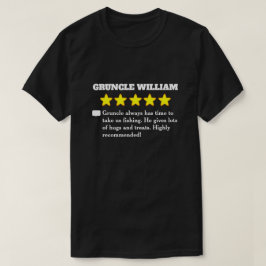5 Star Gruncle Review T - Shirt