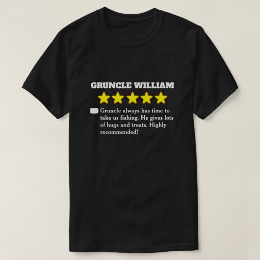 5 Star Gruncle Review T - Shirt (Design vorne)
