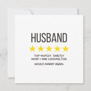 5 Star Husband Karte