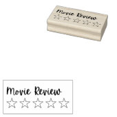 5 Star Movie Review Briefmarke | Briefmarke des Fi Gummistempel (Stempel)