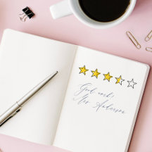 5 Star Rating Review Book Teacher Self-Inking Sta