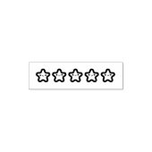 5 Star Smiling Stars Rating Permastempel (Design)