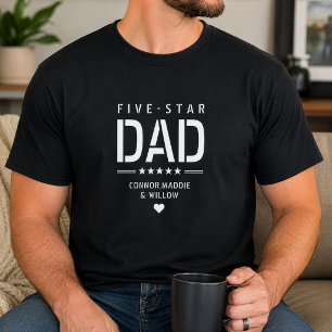 5-STAR-VATER Moderne coole individuelle Text zum V T-Shirt