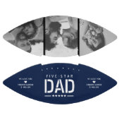 5 STAR VATER Modernes Cooles 3 Foto Vatertag Football (Paneele)