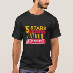 5 Stars Vater Funny Familienvater Tagesgeschenk T-Shirt
