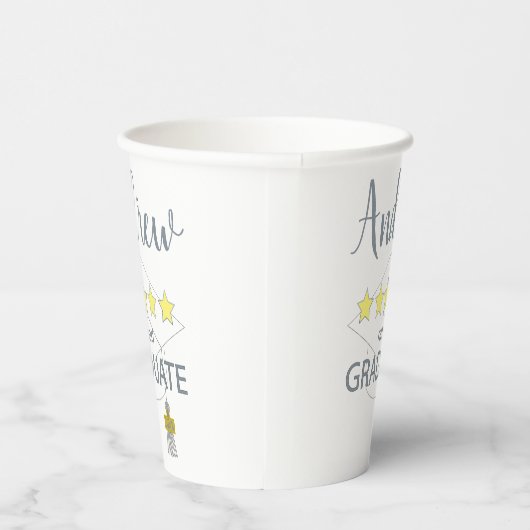 5-Sterne-Absolvent Pappbecher (Rechts)