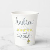 5-Sterne-Absolvent Pappbecher (Vorderseite)