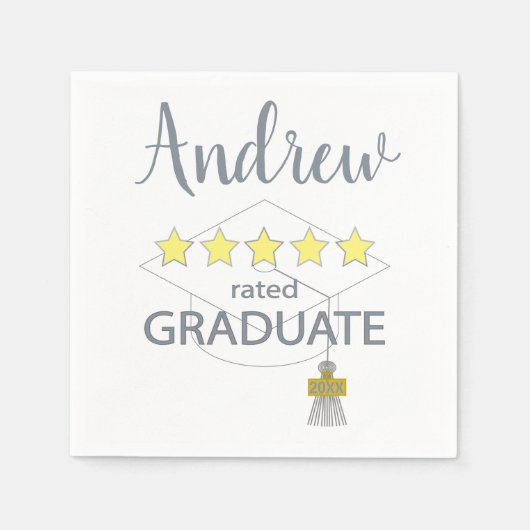 5-Sterne-Absolvent Serviette (Vorderseite)