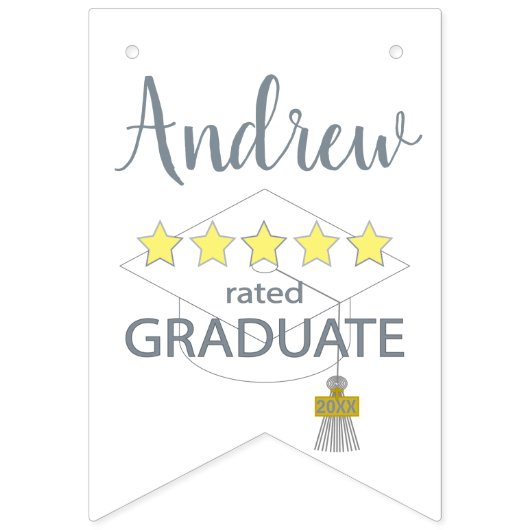 5-Sterne-Absolvent Wimpelkette (Zweite Fahne)