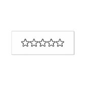 5-Sterne-Bewertung Gummistempel (Stempel)