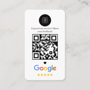 5-Sterne-Bewertungs-QR-Rosa-Businesskarte Visitenkarte