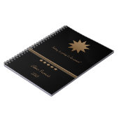 5-Sterne-Branding-Gold-Schwarz-Beruflich-Notebook Notizblock (Linke Seite)