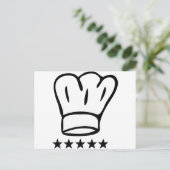 5-Sterne-Chat Postkarte (Stehend Vorderseite)