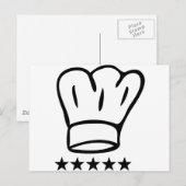 5-Sterne-Chat Postkarte (Vorne/Hinten)