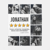 5-Sterne-Foto für die junge Freundin Fleecedecke (Vorderseite)