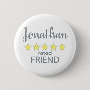 5 Sterne Freund Button