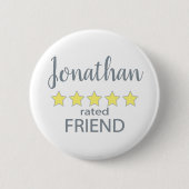 5-Sterne-Freunde Button (Vorderseite)