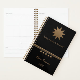 5 Sterne Gold Black Beruflich Business Planer