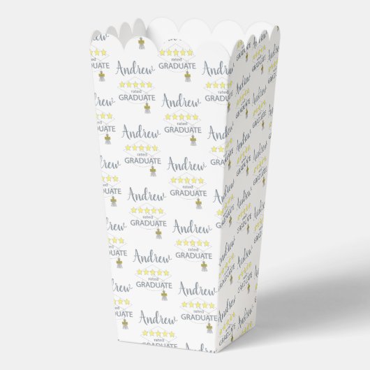 5 Sterne Graduate Popcorn Geschenkschachtel (Vorderseite)