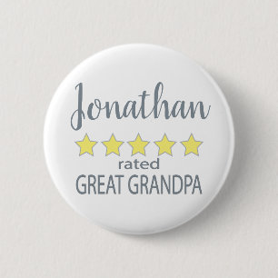 5 Sterne Große Opa Button