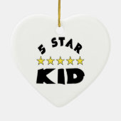 5-Sterne-Kid Keramik Ornament (Hinten)