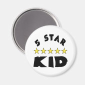 5-Sterne-Kid Magnet (Vorderseite/Rückseite)