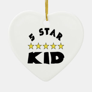 5 Sterne Kind Keramik Ornament