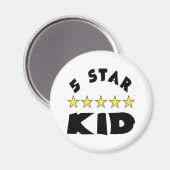 5 Sterne Kind Magnet (Vorderseite/Rückseite)