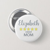 5-Sterne-Mama Button (Vorne & Hinten)