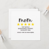 5-Sterne-Mama Karte (Vorderseite/Rückseite Beispiel)