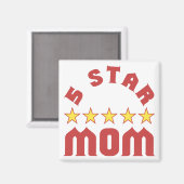 5-Sterne-Mama Magnet (Vorderseite/Rückseite)