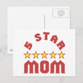 5-Sterne-Mama Postkarte (Vorne/Hinten)