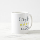 5 Sterne Oma Kaffeetasse (VorderseiteRechts)