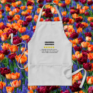 5 Sterne Oma Review Erwachsene Schürze