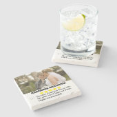 5 Sterne Oma Review mit Foto Steinuntersetzer (Seitenansicht)