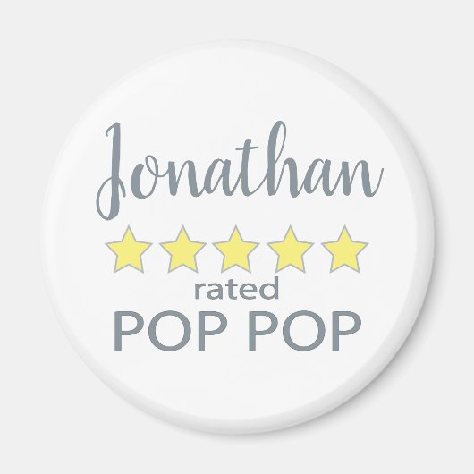 5-Sterne-Pop-Pop Magnet (Vorne)