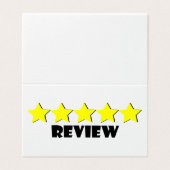 5-Sterne-Prüfkarte (Außenseite Aufgefaltet)