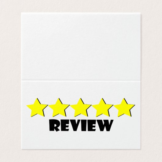 5-Sterne-Prüfkarte (Außenseite Aufgefaltet)