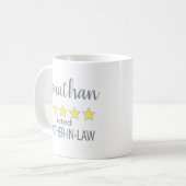 5 Sterne Rating Brother in Law Kaffeetasse (Vorderseite Links)