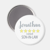 5-Sterne-Rating-Sohn Magnet (Vorderseite/Rückseite)