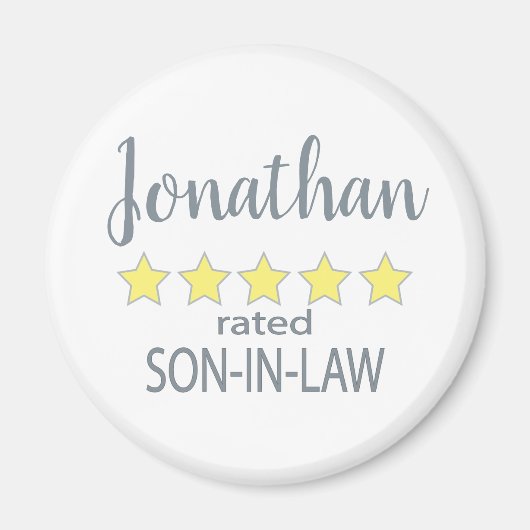 5-Sterne-Rating-Sohn Magnet (Vorne)