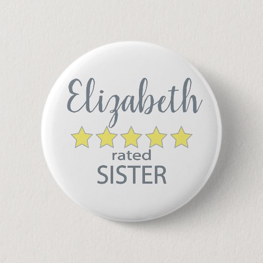 5-Sterne-Sternchen-Schwester Button (Vorderseite)
