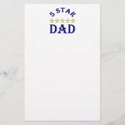 5-Sterne-Vater Briefpapier (Vorderseite)