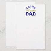 5-Sterne-Vater Briefpapier (Vorne/Hinten)
