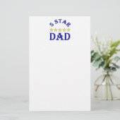 5-Sterne-Vater Briefpapier (Stehend Vorderseite)