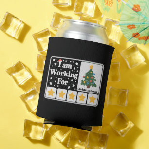 5 Sterne Weihnachtsbaum am Arbeiten für Weihnachts Dosenkühler